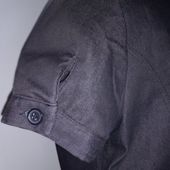 Blouse-jacket, short sleeves, lined, Reitmans women's size 12-Petite / US size 6 - Picture 9 of 13